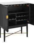 Vida Marble Top Wine Cabinet - From Where -