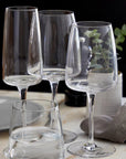 Vine Clear Wine Glasses (Set of 6) - From Where Finds -