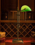 Vintage Banker Lamp - From Where -