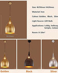 Vintage Etched Pendant Light - From Where -