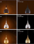 Vintage Etched Pendant Light - From Where -