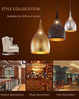 Vintage Etched Pendant Light - From Where -