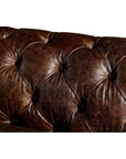 Vintage Leather Chesterfield Love Seat - From Where -