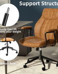 Vintage Leather Office Chair - From Where Finds -