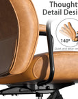 Vintage Leather Office Chair - From Where -