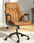 Vintage Leather Office Chair - From Where -