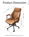 Vintage Leather Office Chair - From Where -