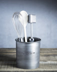 Vintage - Style Metal Utensil Holder - From Where -