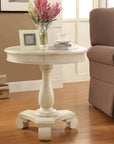 Viola Traditional Round Accent Table - From Where -