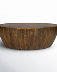 Vivenne Mango Wood Drum Coffee Table - From Where -