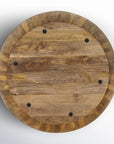 Vivenne Mango Wood Drum Coffee Table - From Where -