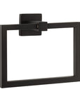 Vlora Bath Hardware Collection Towel Ring in Flat Black - From Where -