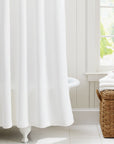 Waffle Weave Cotton Shower Curtain - From Where -