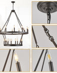 Wagon Wheel 2 Tier Chandelier - From Where -