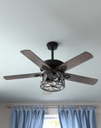 WaKeeney 52'' Ceiling Fan with Light Kit - From Where -