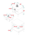 Walker Edison Modern Nightstand - From Where -