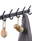 Wall Coat Hook Rack with 5 Robe Hooks - From Where -