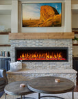 Wall Mount LED Electric Fireplace - From Where -