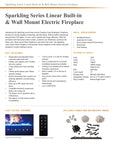 Wall Mount LED Electric Fireplace - From Where -