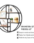 Wall - Mounted Circular Shelf - From Where -