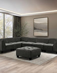 Wallingford 7 - Piece Leather Sectional - From Where -
