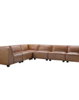 Wallingford 7 - Piece Leather Sectional - From Where -