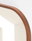 Walnut Arch Rectangle Floor Mirror - From Where -