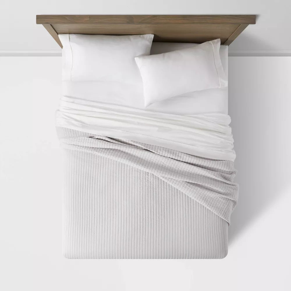 Washed Cotton Sateen Quilt - From Where -