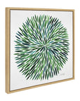 Watercolor Burst Framed Canvas Wall Art - From Where -