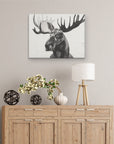 Watercolor Moose Art Print - From Where -