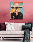 Western Cowgirl Wall Art - From Where -