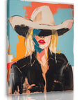 Western Cowgirl Wall Art - From Where -