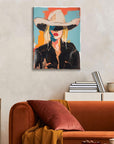 Western Cowgirl Wall Art - From Where -