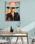 Western Cowgirl Wall Art - From Where -