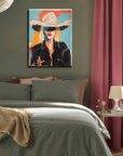 Western Cowgirl Wall Art - From Where -