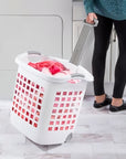 Wheeled Plastic Laundry Basket - From Where -