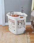 Wheeled Plastic Laundry Basket - From Where -