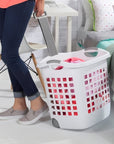Wheeled Plastic Laundry Basket - From Where -