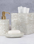 White Agate Soap Dispenser - From Where -