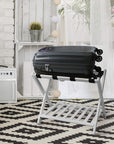 White Casual Home Luggage Rack - From Where -