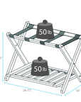 White Casual Home Luggage Rack - From Where -