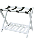 White Casual Home Luggage Rack - From Where -