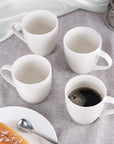 White Ceramic Mugs (Set of 4) - From Where -