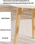 White Circular Edge Bedside Table - From Where -