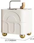 White Nightstand with 2 Drawers - From Where -