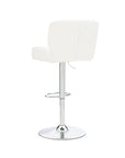 White Polished Chrome Barstool - From Where -