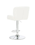 White Polished Chrome Barstool - From Where -