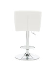 White Polished Chrome Barstool - From Where -