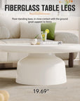 White Round Coffee Table - From Where -