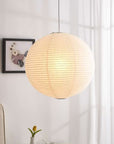White Round Rice Paper Lantern - From Where -